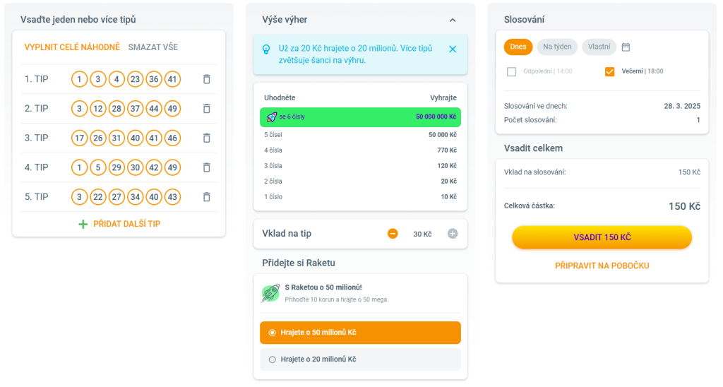 Dvacet za 20,- tiket