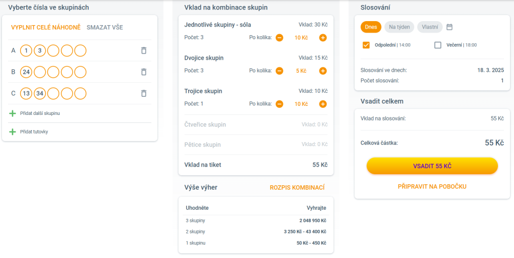 Maxa Kombi Plus výpočet