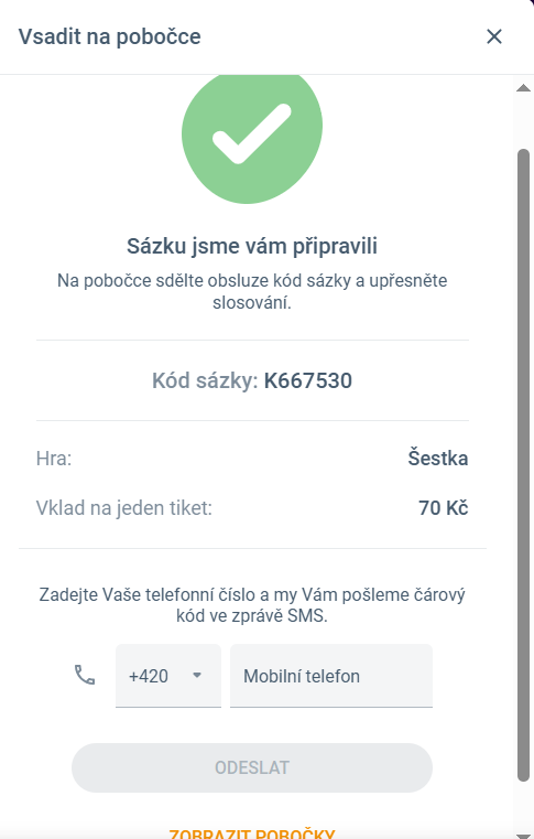 Maxa Šestka na pobočce