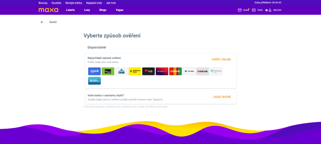 registrace dvacet za 20 BANK ID 