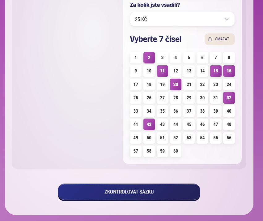 kontrola tiketu keno na webu 2