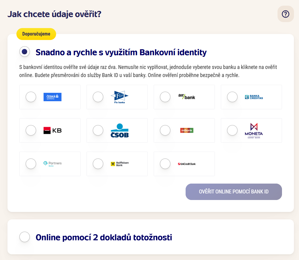 registrace keno osobní údaje