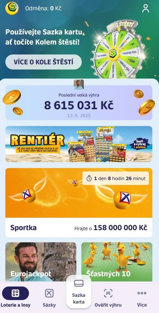 Sazka karta hráčům vyhraje zájezd v hodnotě 100 000 Kč 2 Screenshot 20250619 103325 Sazka Klub min