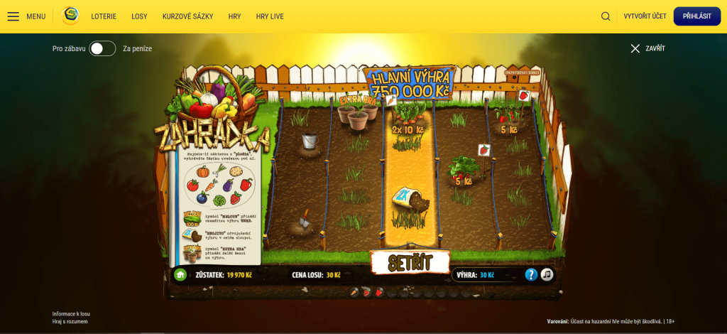 los zahradka setreny min