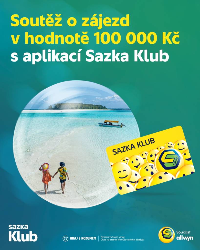Sazka karta hráčům vyhraje zájezd v hodnotě 100 000 Kč 1 Sazka karta dovolen zájezd