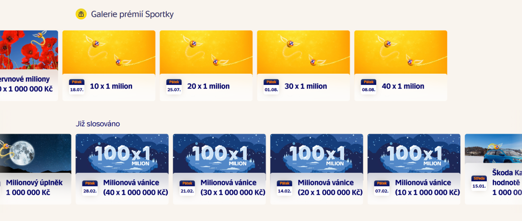 Sazka prémie červen 2