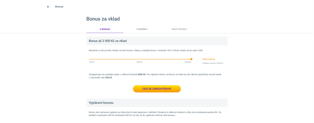 bonusy u maxy vklad