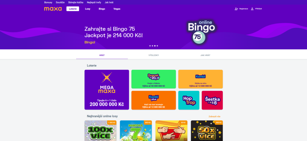 Nová loterie Megamaxa