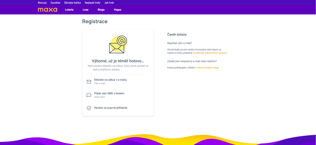 registrace loterie megamaxa email