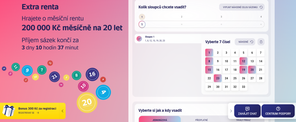 měsíční extra renta tiket