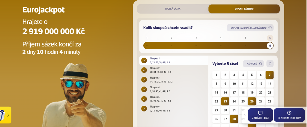 zlatá cihla eurojackpot tiket