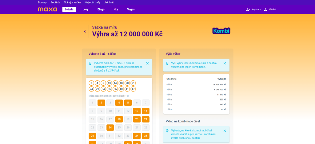 maxa nadělovala tiket kombi
