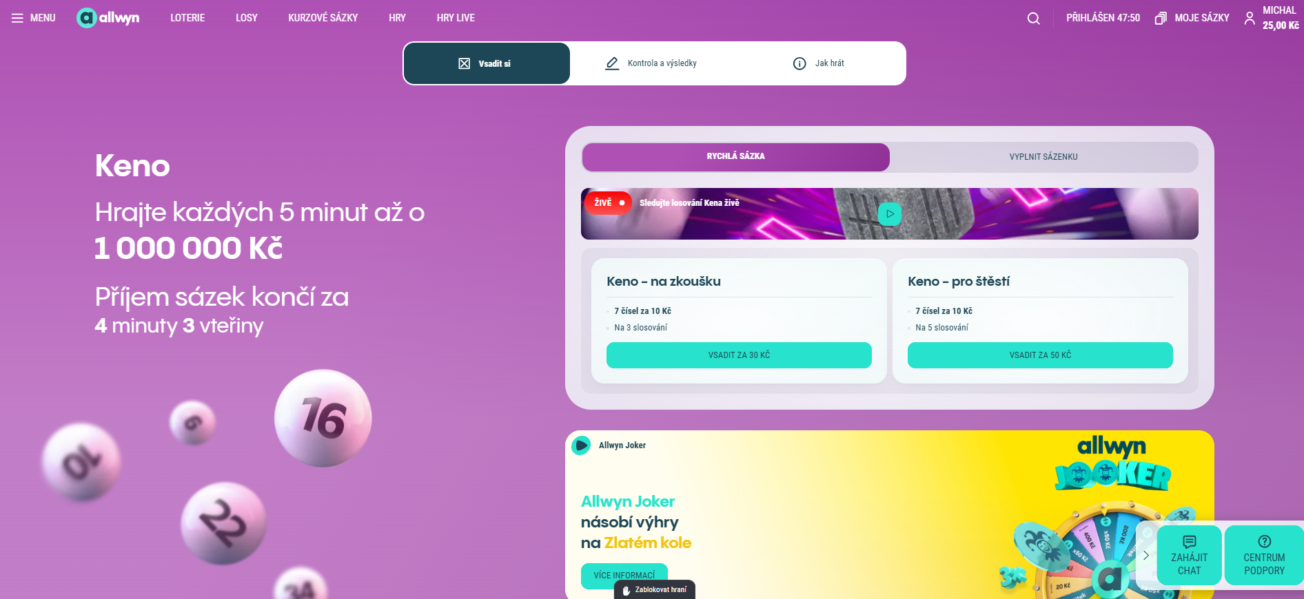 Recenze loterie Keno náhled